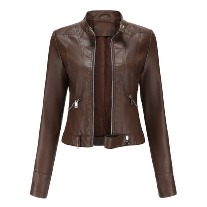 Veste en Cuir Élégante pour Femmes Hiver