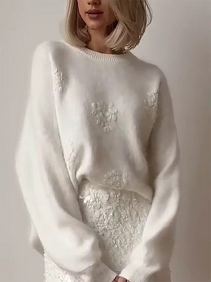 Pull Fleuron | Élégance Florale et Confort Douille